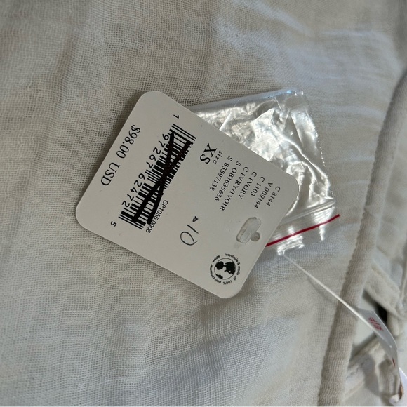 Free People Bohemian Gauze Dress XS Midi Length New - Picture 7 of 8